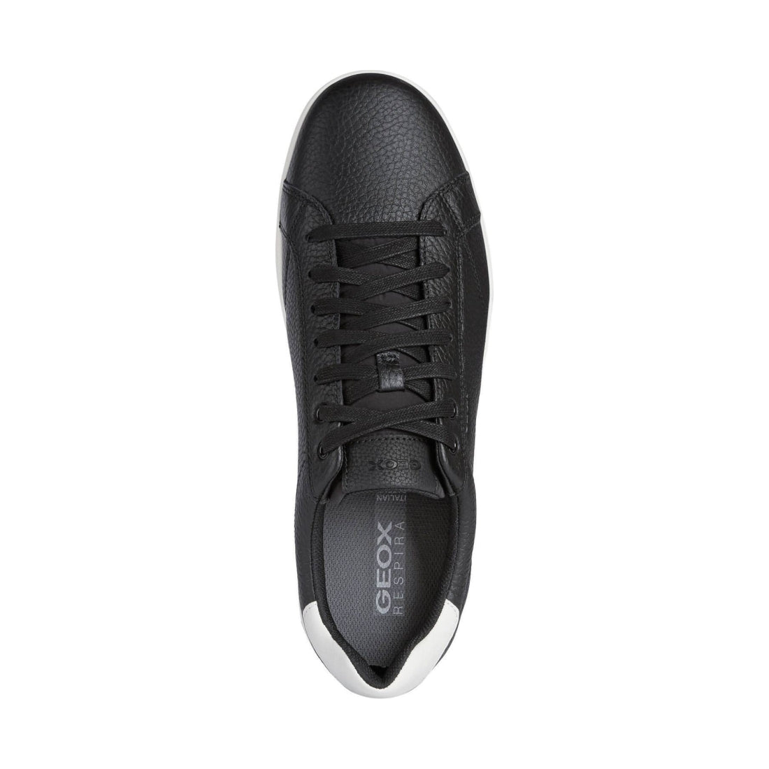 Geox mens black kennet sport shoes | Vilbury London