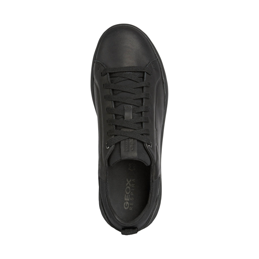 Geox mens Black spherica ec4 sport shoe | Vilbury London