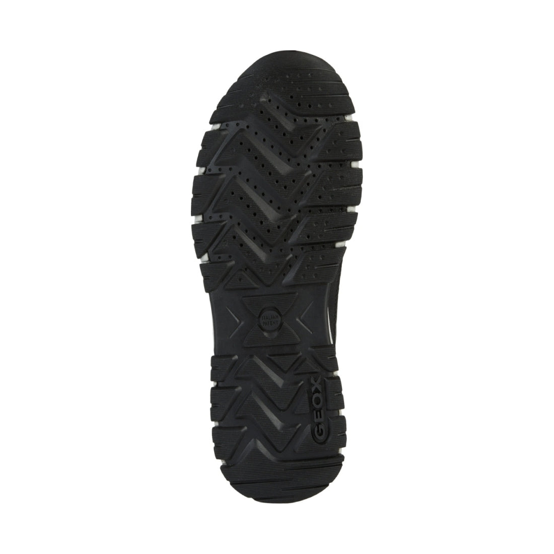 Geox mens Black Anthracite delray abx sport shoe | Vilbury London