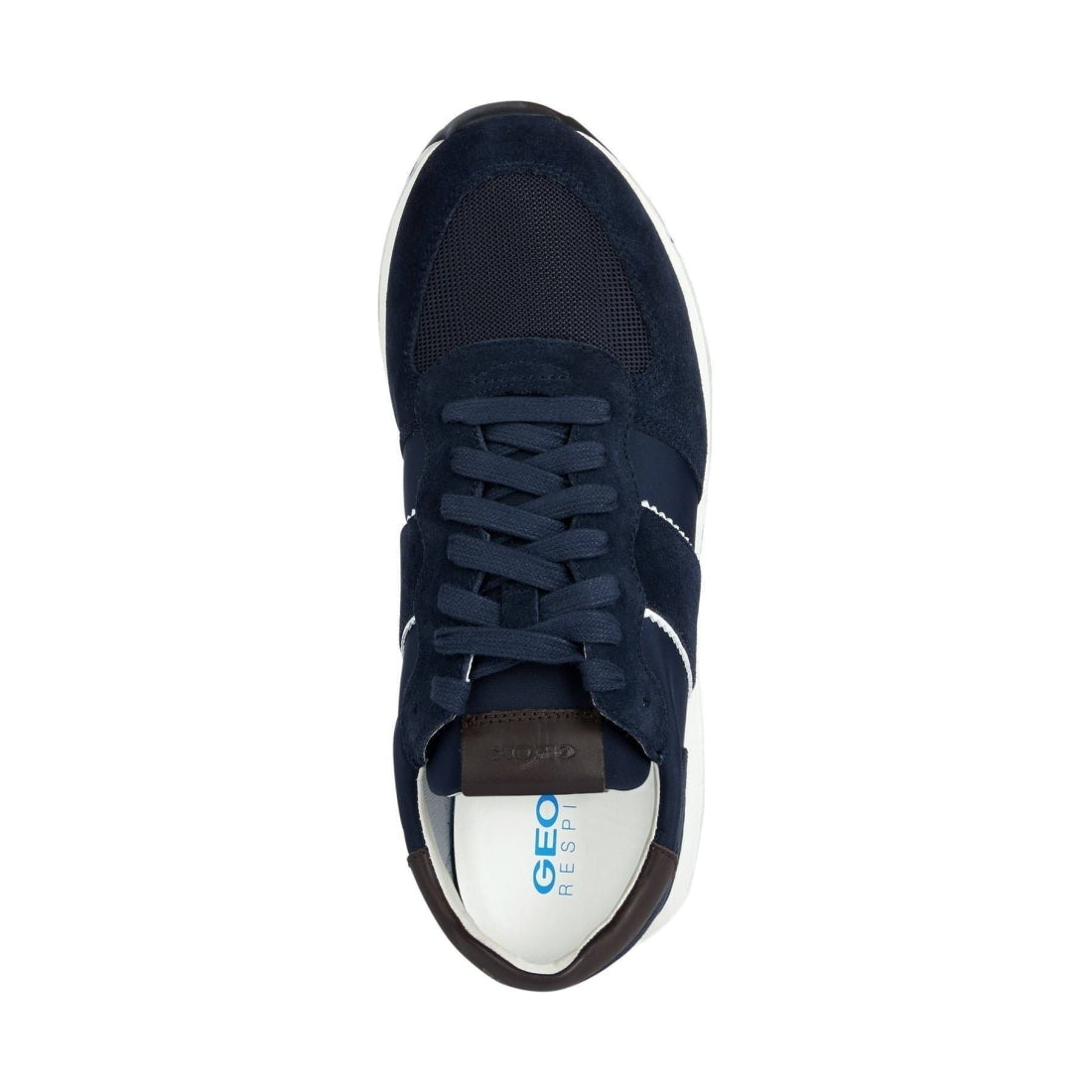 Geox mens navy spherica sport shoes | Vilbury London