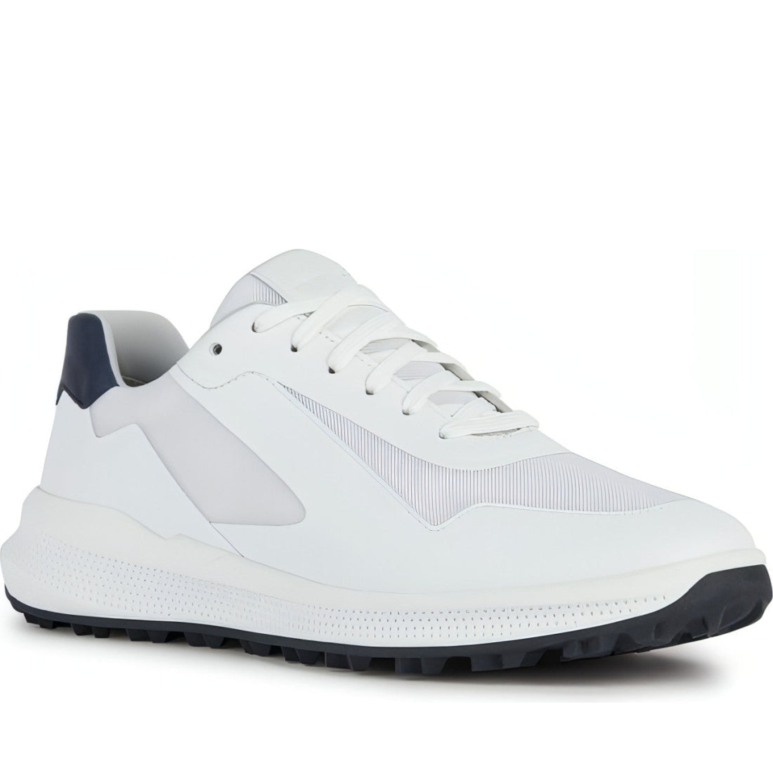 Geox mens white pg1x sport shoes | Vilbury London