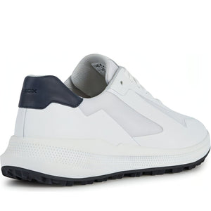 Geox mens white pg1x sport shoes | Vilbury London
