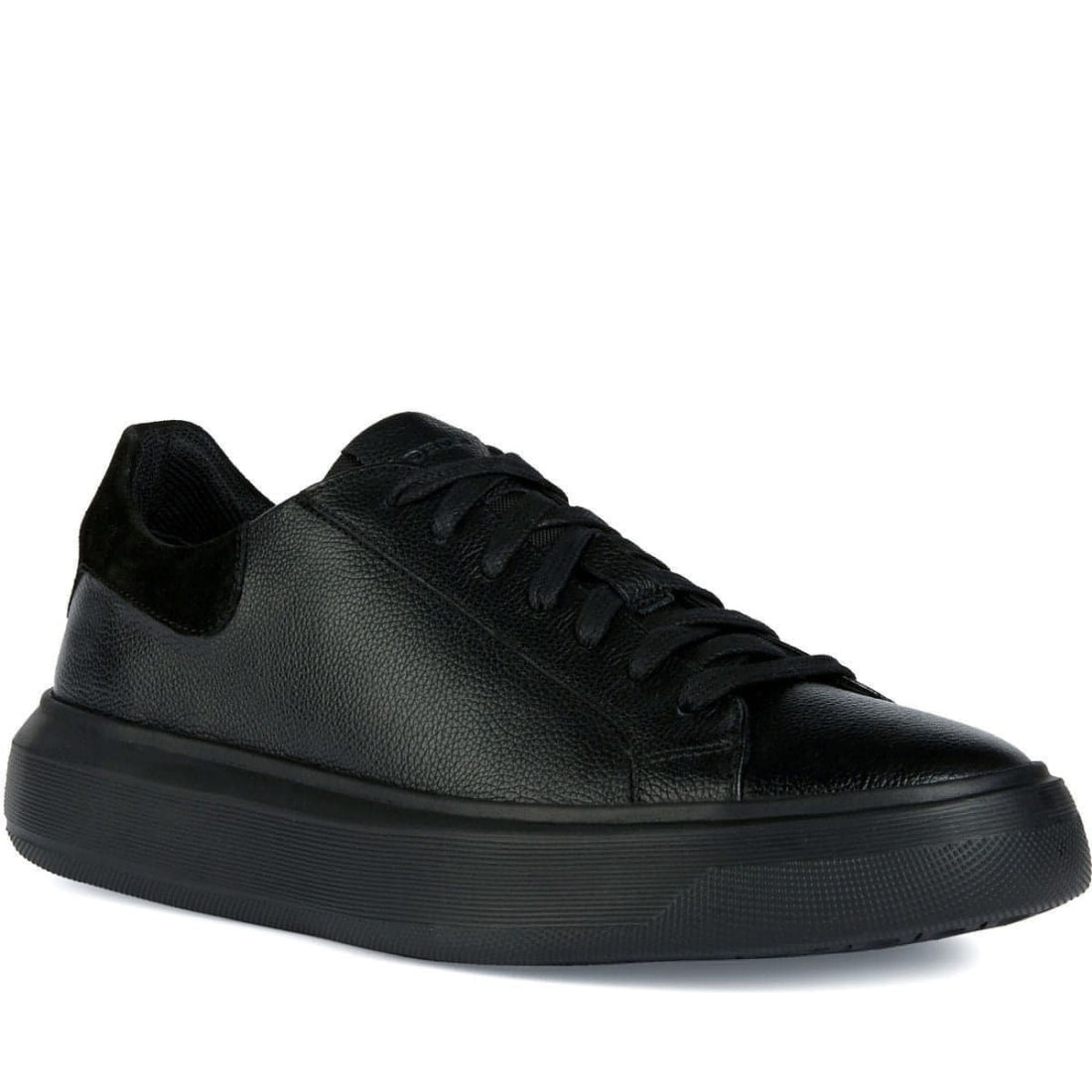 Geox mens black deiven sport shoes | Vilbury London