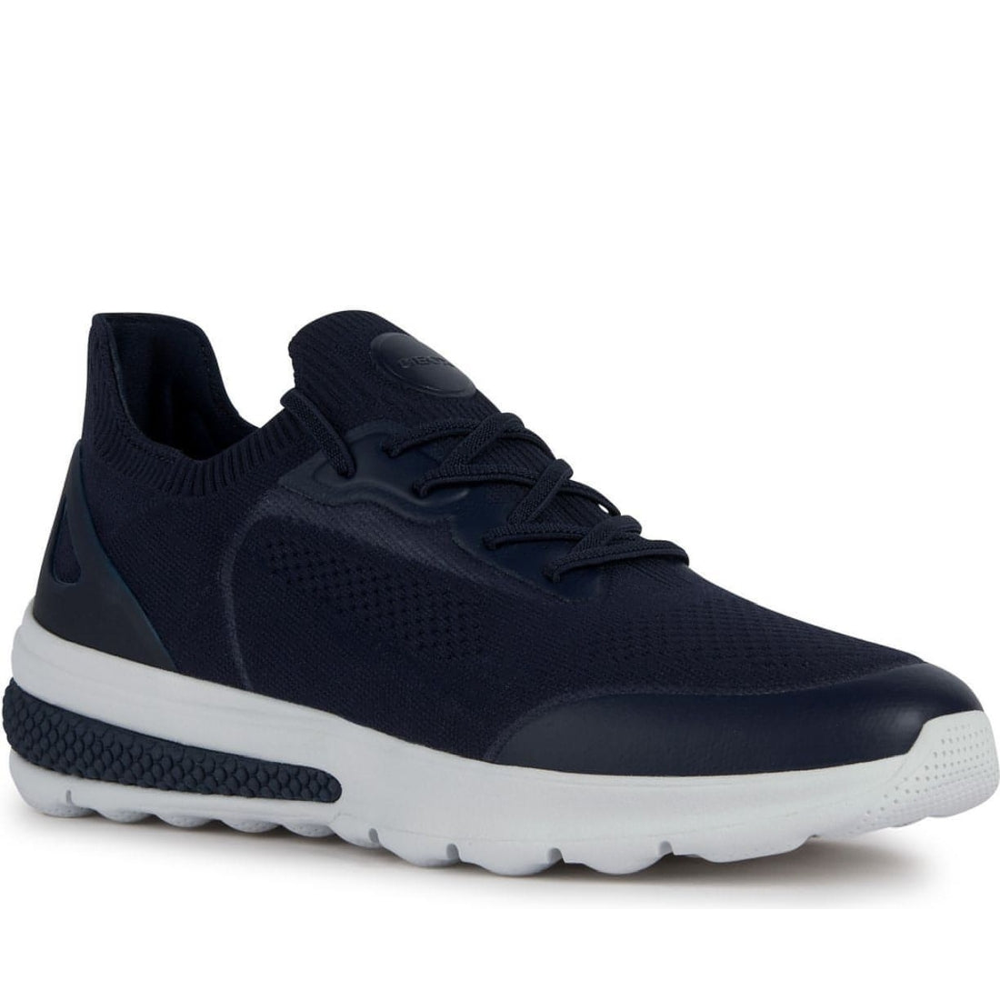 Geox mens navy spherica sport shoes | Vilbury London