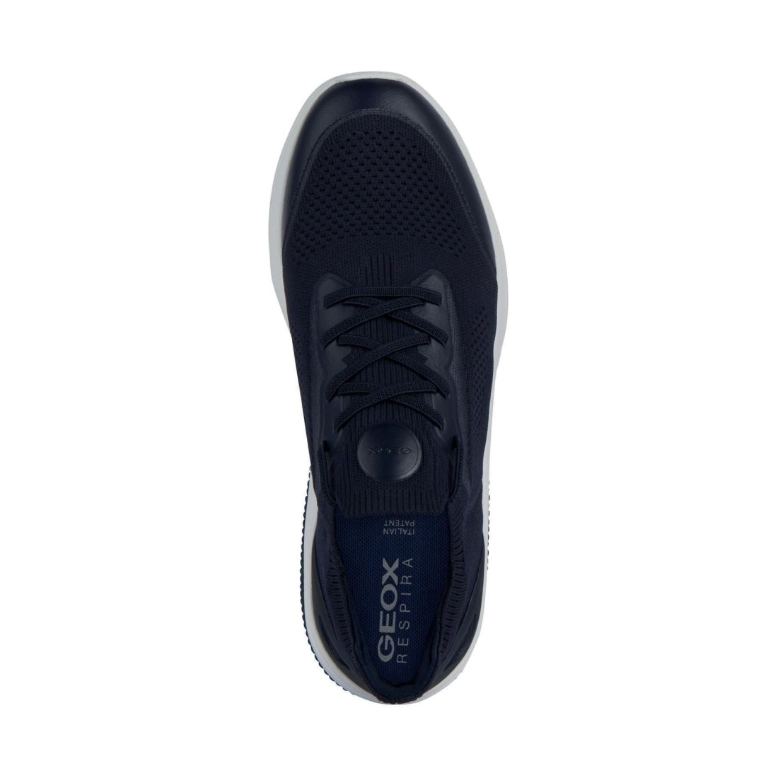 Geox mens navy spherica sport shoes | Vilbury London