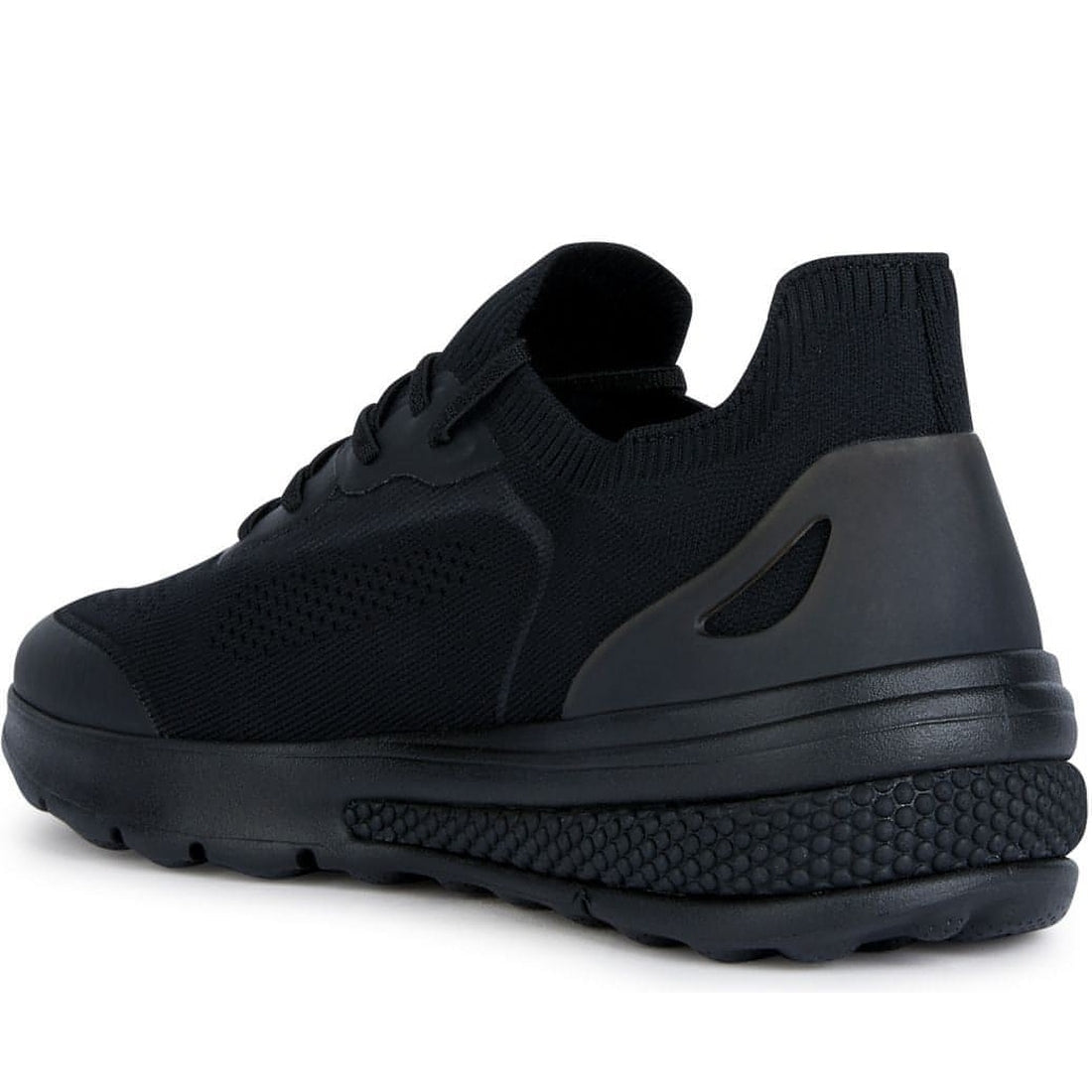 Geox mens black spherica sport shoes | Vilbury London