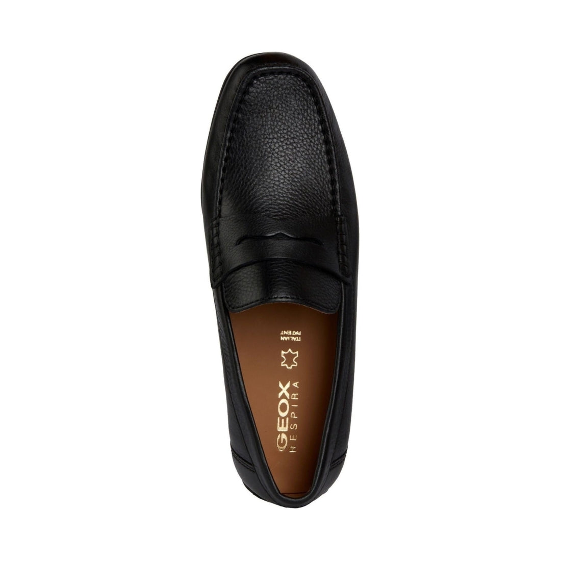 Geox mens black kosmopolis moccasins | Vilbury London