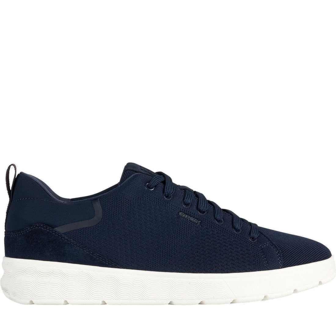 Geox mens navy spherica sport shoes | Vilbury London