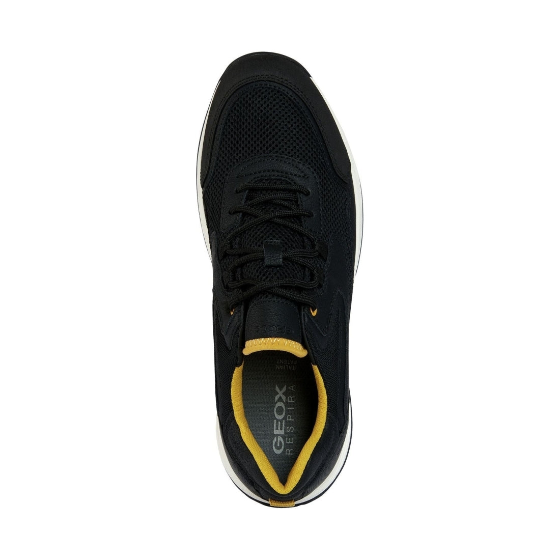 Geox mens black terrestre sport shoes | Vilbury London