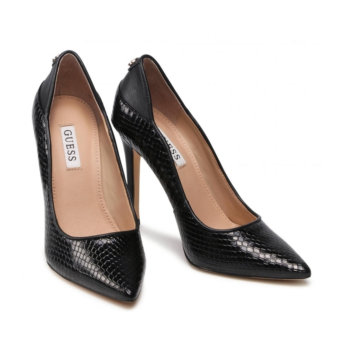 Guess Womens Black gaben3 heels | Vilbury London