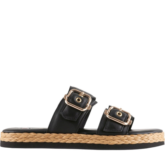 Hogl Womens Black elsa slippers | Vilbury London