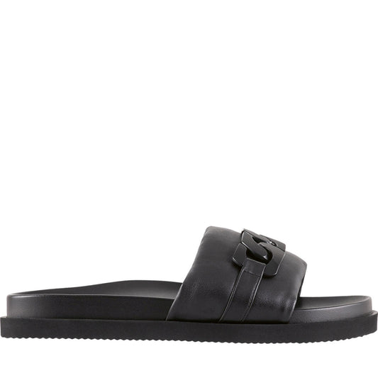 Hogl Womens Black gemma slippers | Vilbury London