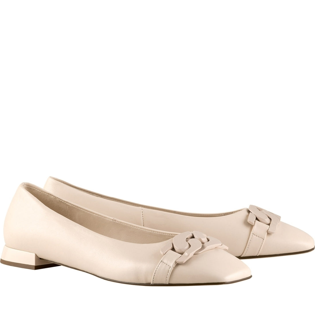 Hogl Womens Ecru coco flats | Vilbury London