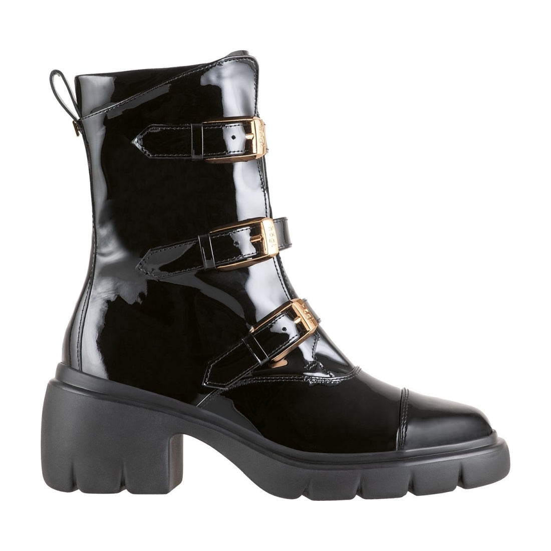 Hogl womens Black biker booties | Vilbury London