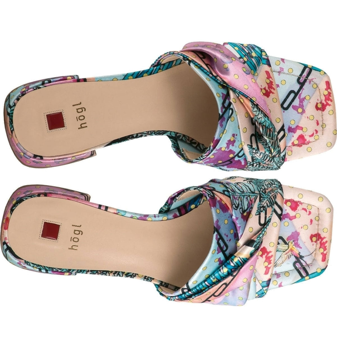 Hogl womens multi mali slippers | Vilbury London