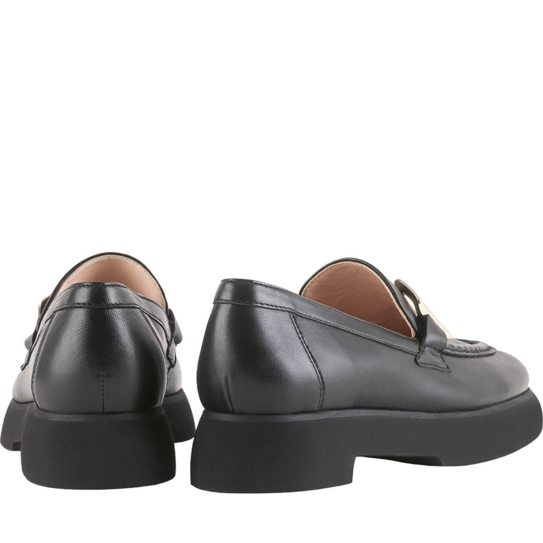 Hogl womens schwarz max loafers | Vilbury London