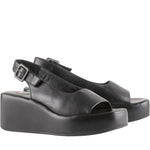 Hogl womens schwarz loulou sandals | Vilbury London