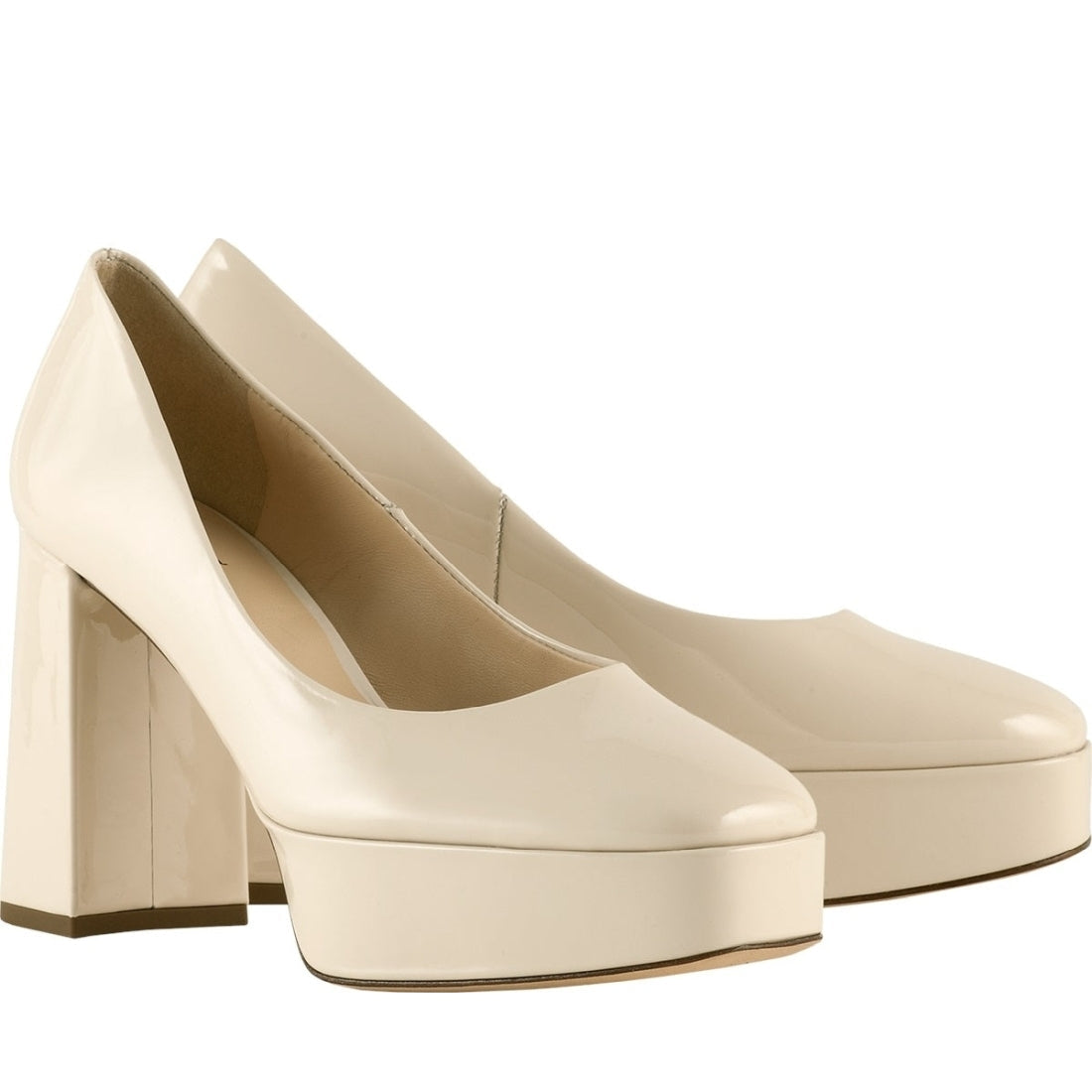 Hogl womens creme gianna pumps | Vilbury London