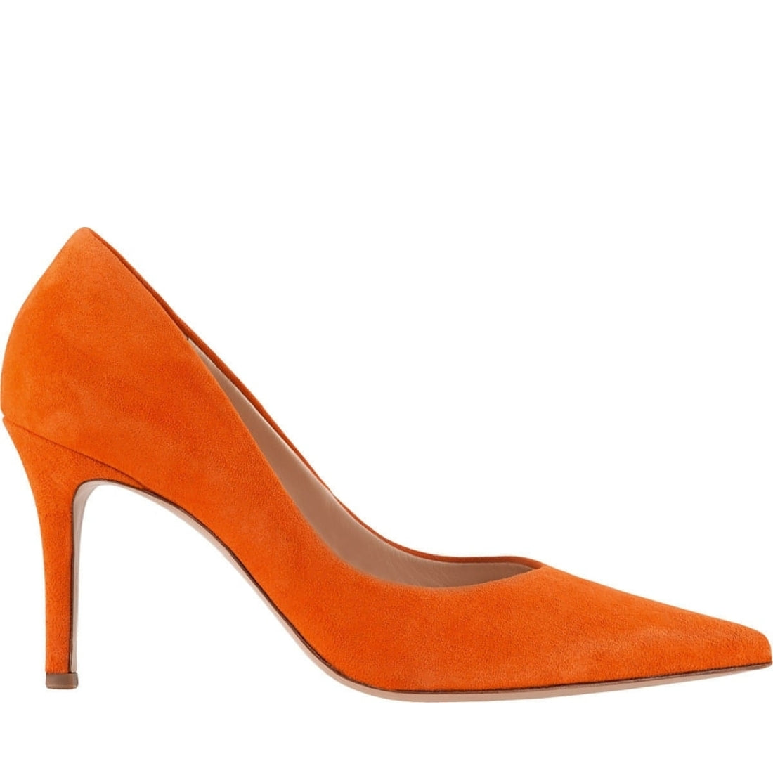 Hogl womens orange boulevard 70 pumps | Vilbury London