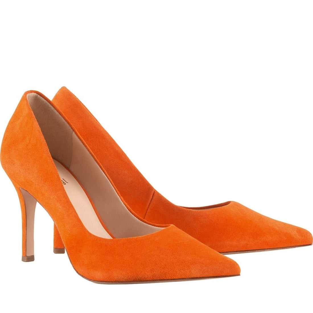 Hogl womens orange boulevard 70 pumps | Vilbury London