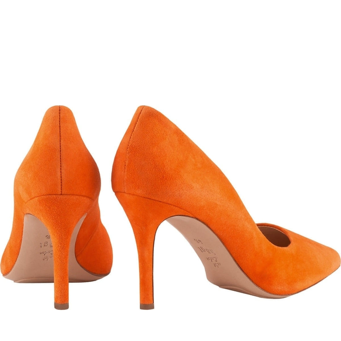 Hogl womens orange boulevard 70 pumps | Vilbury London