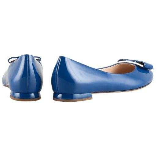 Hogl Womens Harmony Blue Low Heels 9-101084-3100 | Vilbury London