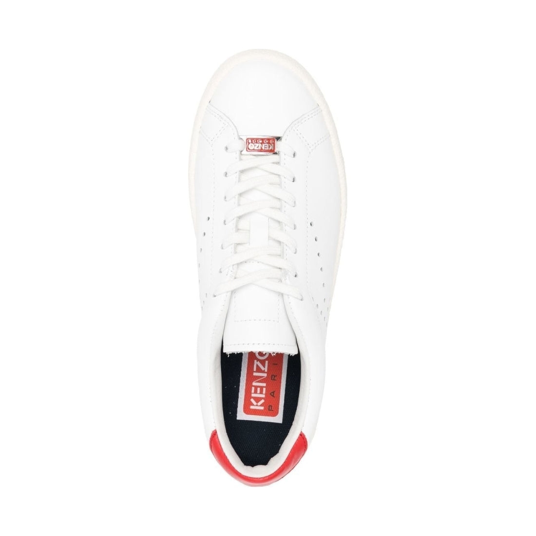 KENZO womens white low top sneaker | Vilbury London