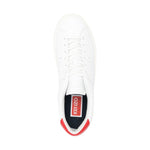 KENZO mens white low top sneaker | Vilbury London