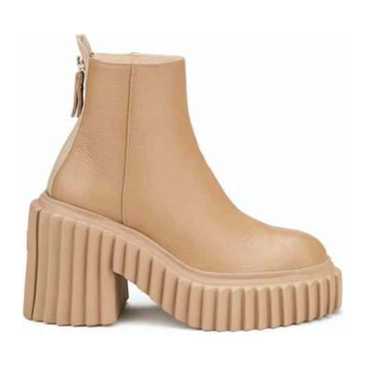 AGL womens Camel tiggy booties | Vilbury London