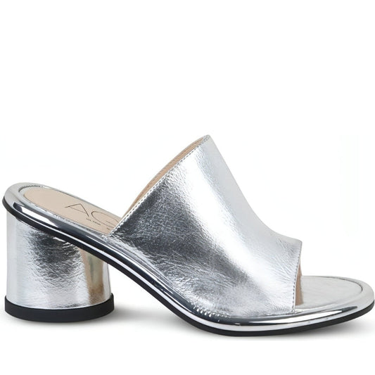 AGL womens silver silver alison h mules | Vilbury London