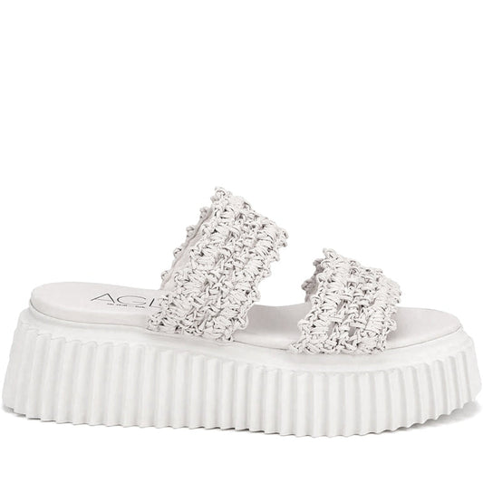 AGL Womens White White lara sandals | Vilbury London