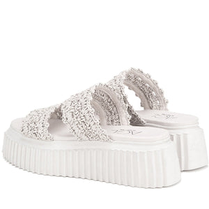 AGL Womens White White lara sandals | Vilbury London