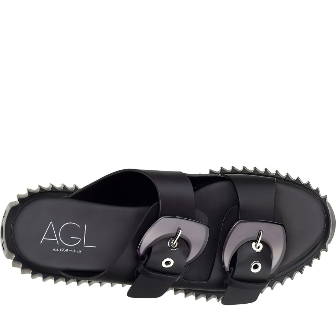 AGL womens nero nero agatha slippers | Vilbury London