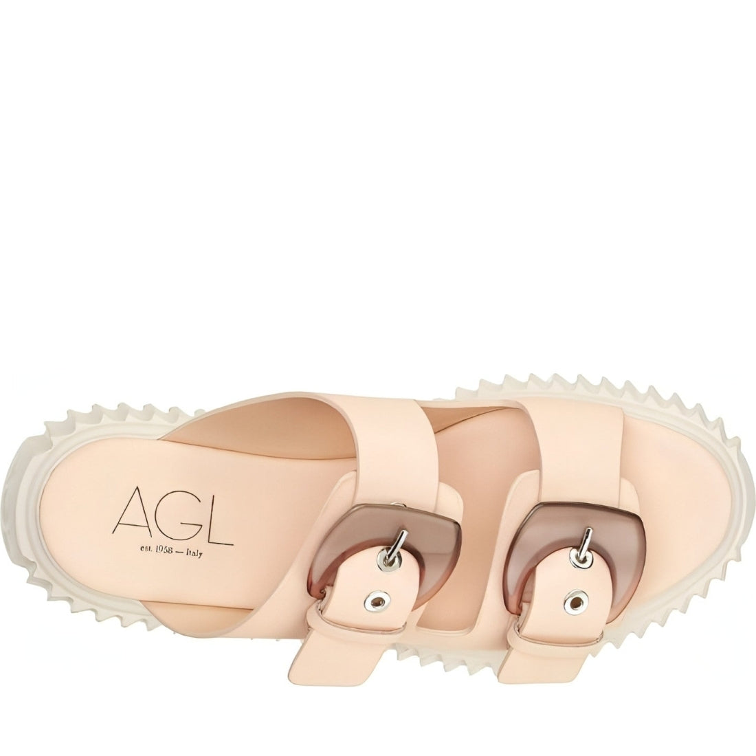 AGL womens penny rosa agatha slippers | Vilbury London