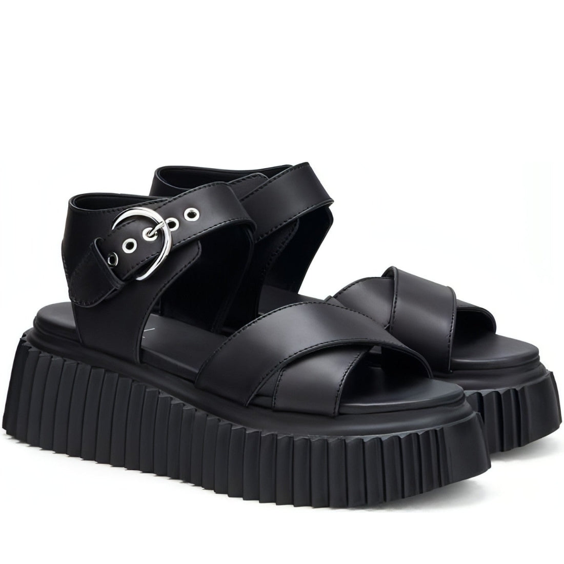 AGL womens nero nero aurora sandals | Vilbury London