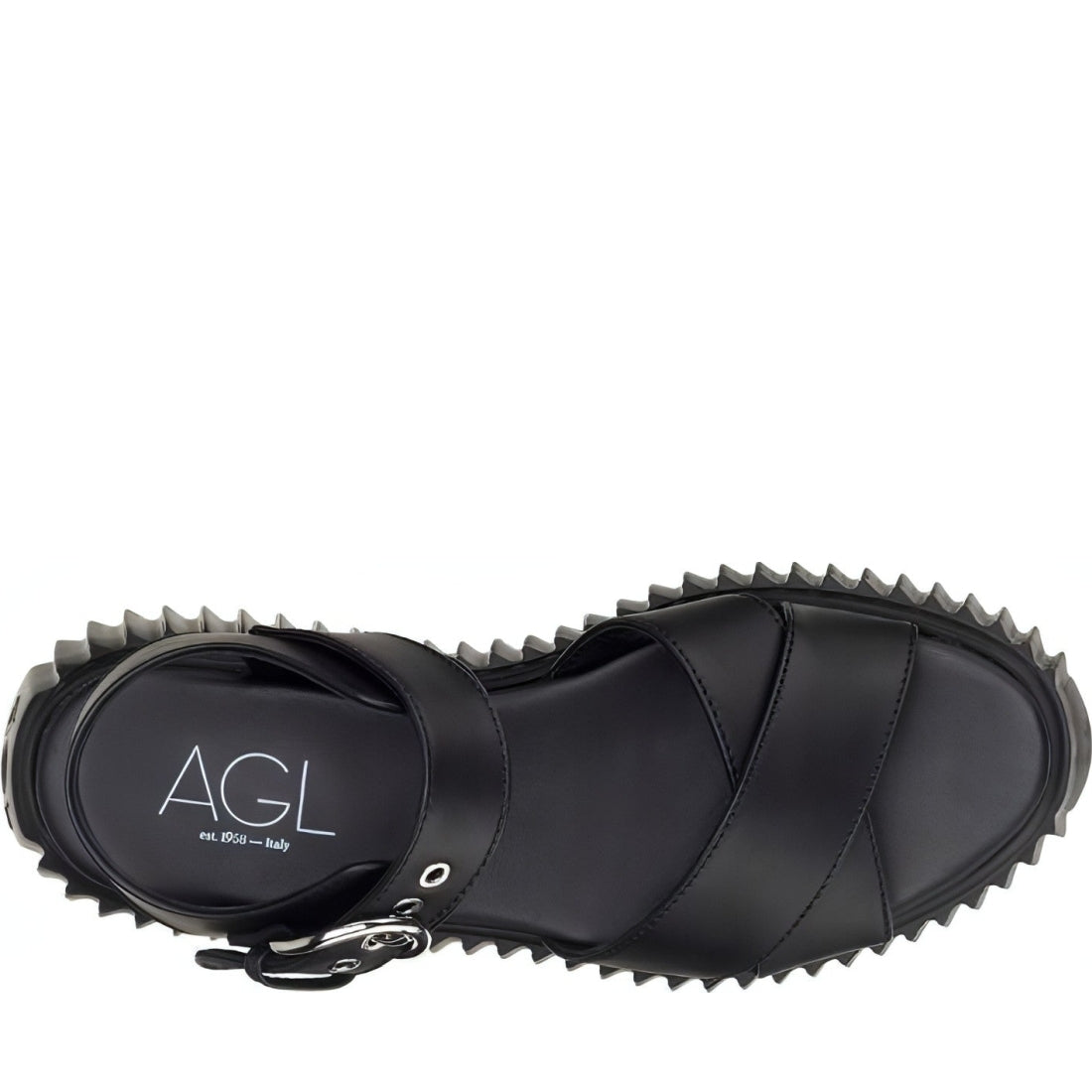 AGL womens nero nero aurora sandals | Vilbury London