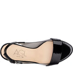 AGL womens nero smok nero fransesca sandals | Vilbury London