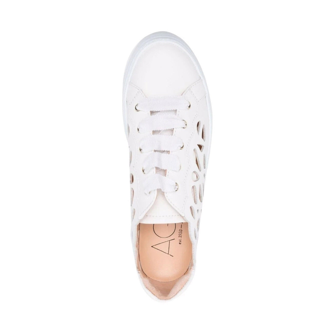 AGL Womens White White mandi shoes | Vilbury London