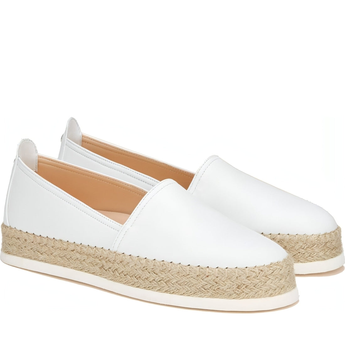 AGL womens white rope espadriles | Vilbury London