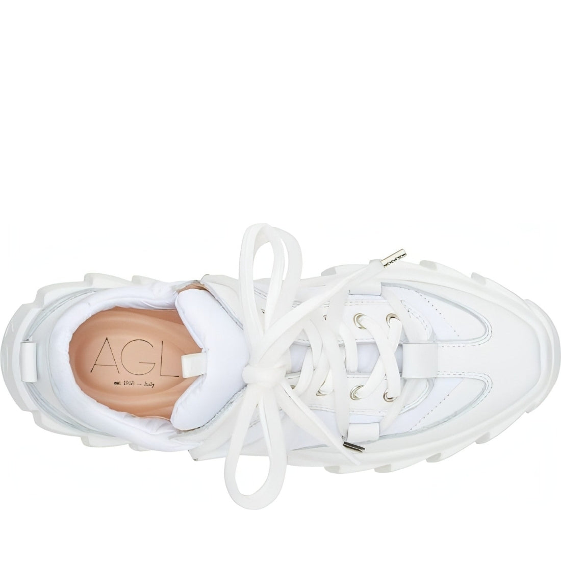 AGL womens white whit whit blondie sport shoe | Vilbury London