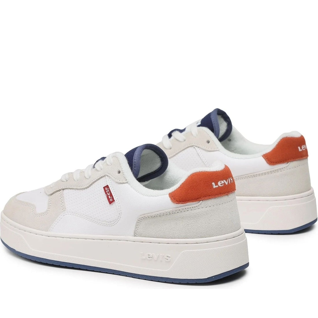 Levi's mens regular white glide sport shoe | Vilbury London