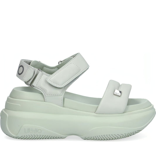 Liu Jo womens pistachio june 01 sandals | Vilbury London