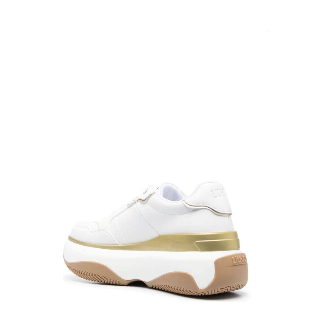 Liu Jo womens matte meta white june 16 trainers | Vilbury London