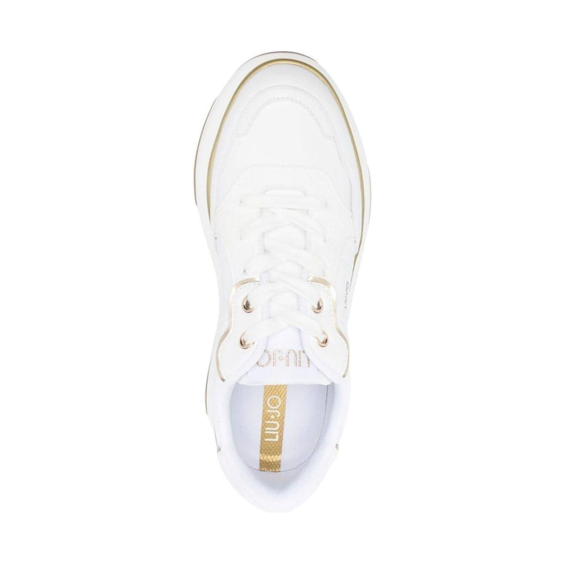 Liu Jo womens matte meta white june 16 trainers | Vilbury London