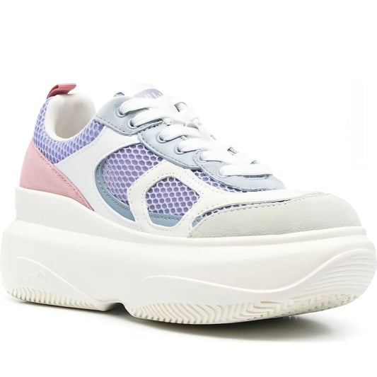 Liu Jo womens pistachio, white, street june 14 trainers | Vilbury London