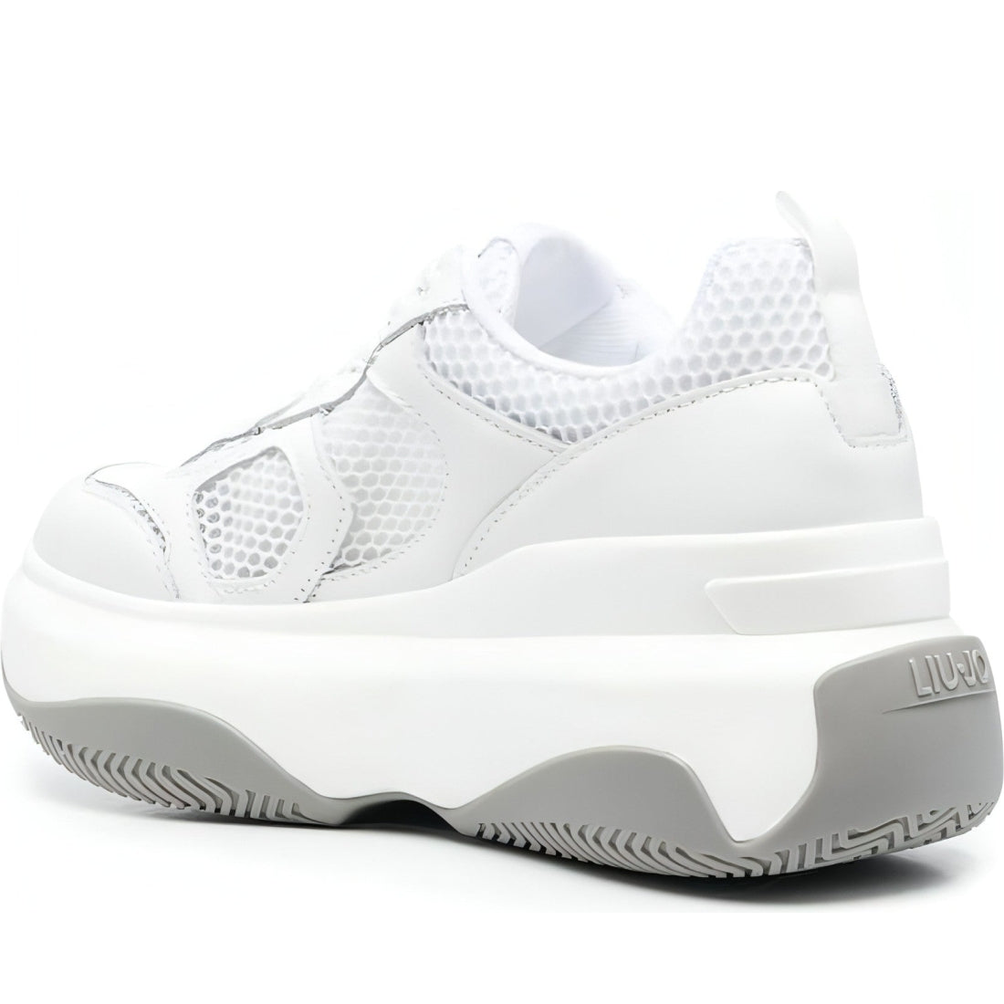 Liu Jo womens mesh white june 14 trainers | Vilbury London