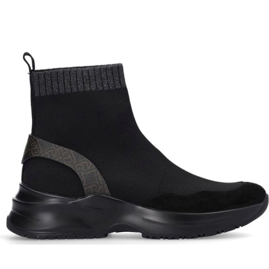 Liu Jo womens Black lily 09 - sneaker sock | Vilbury London