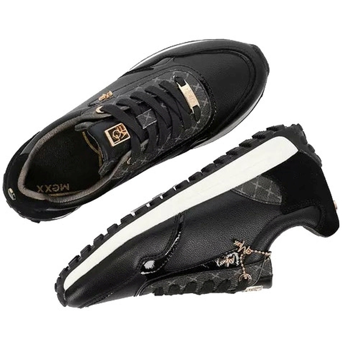 Mexx Womens Black jade shoes | Vilbury London