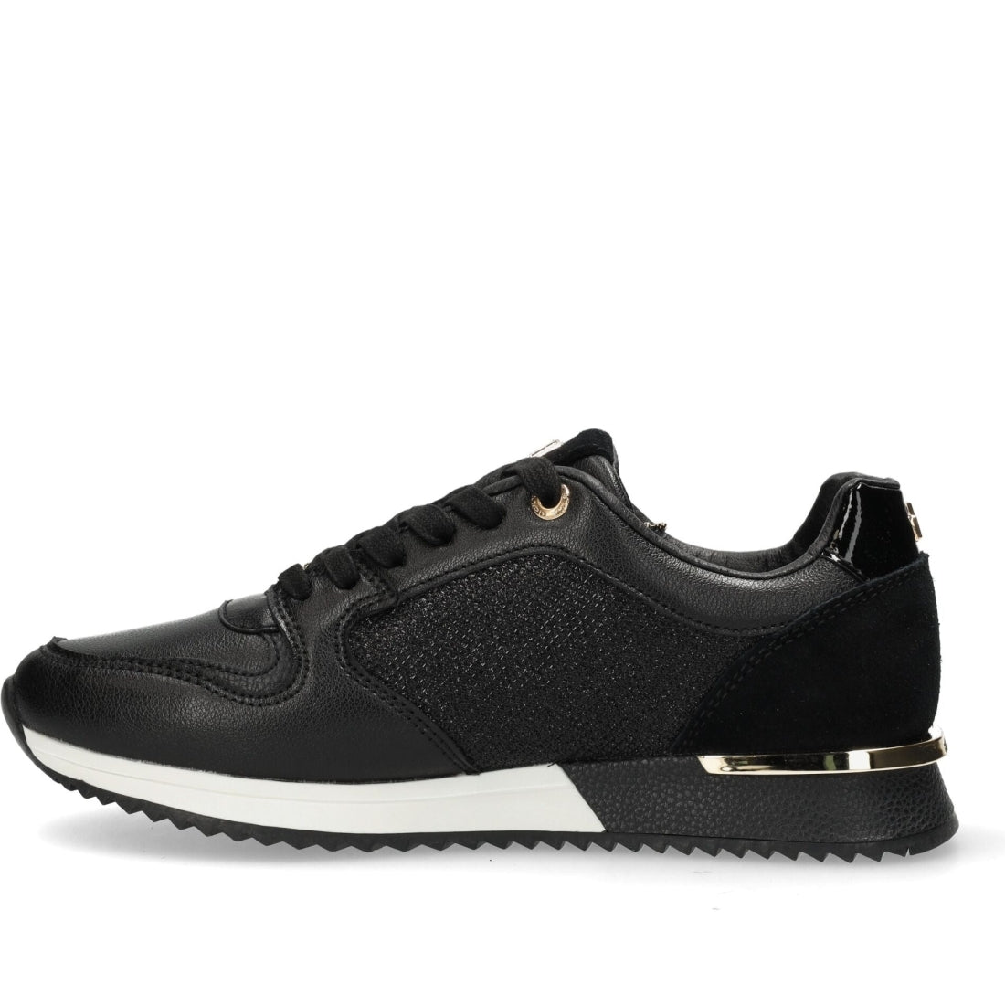 Mexx womens black, gold fleur sport shoe | Vilbury London