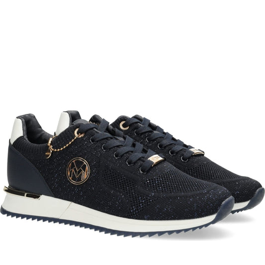 Mexx womens dk navy gitte glitter sport shoe | Vilbury London